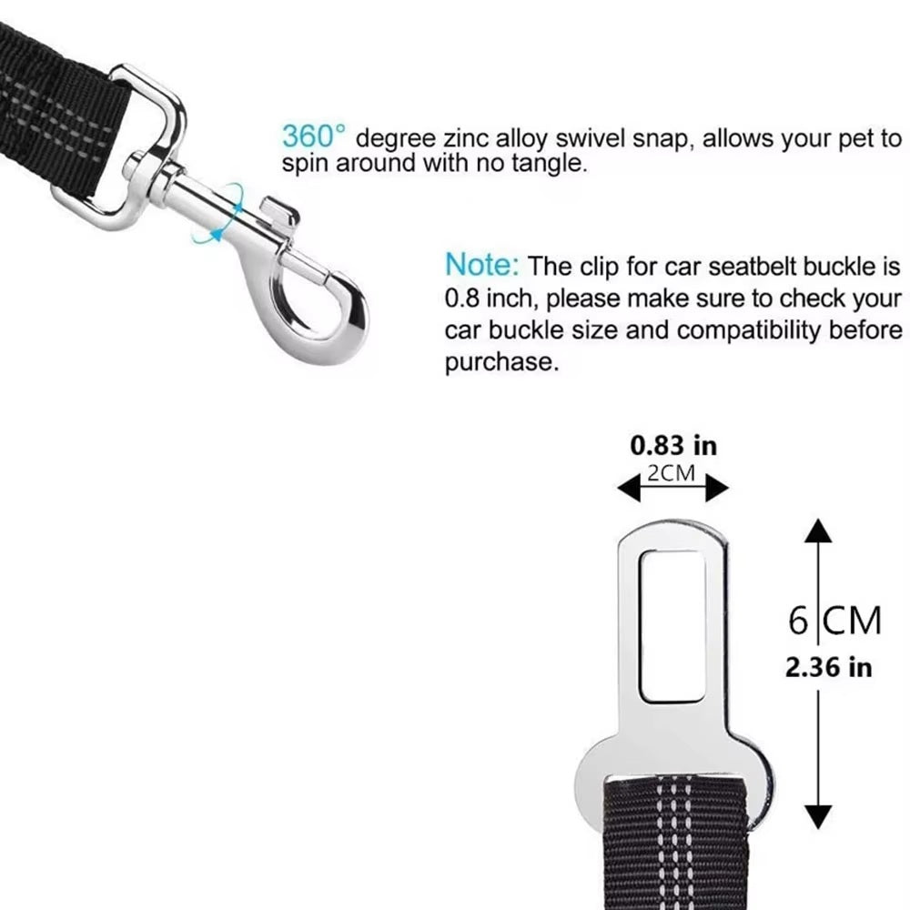 Adjustable Dog Car Seat Belt Harness
