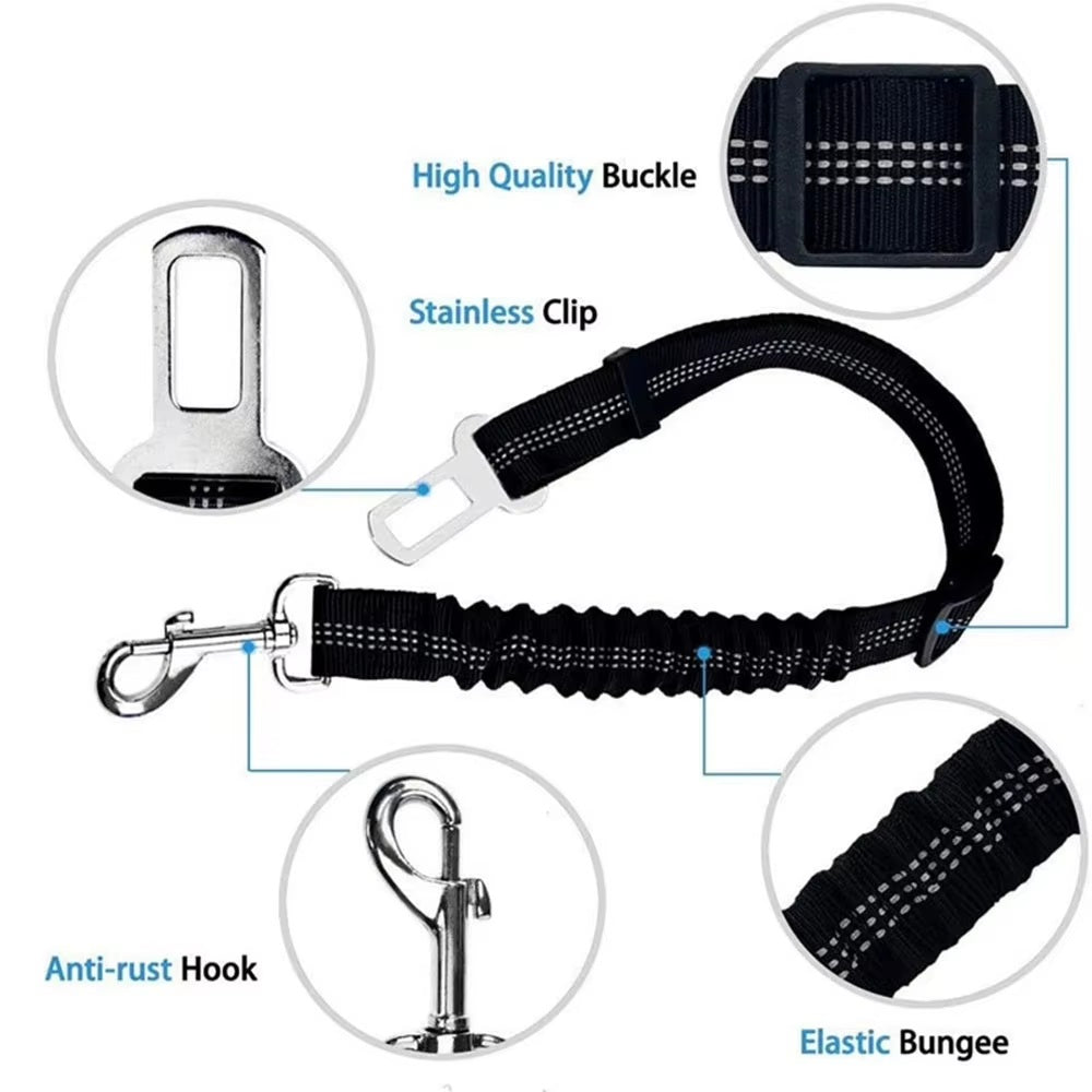 Adjustable Dog Car Seat Belt Harness
