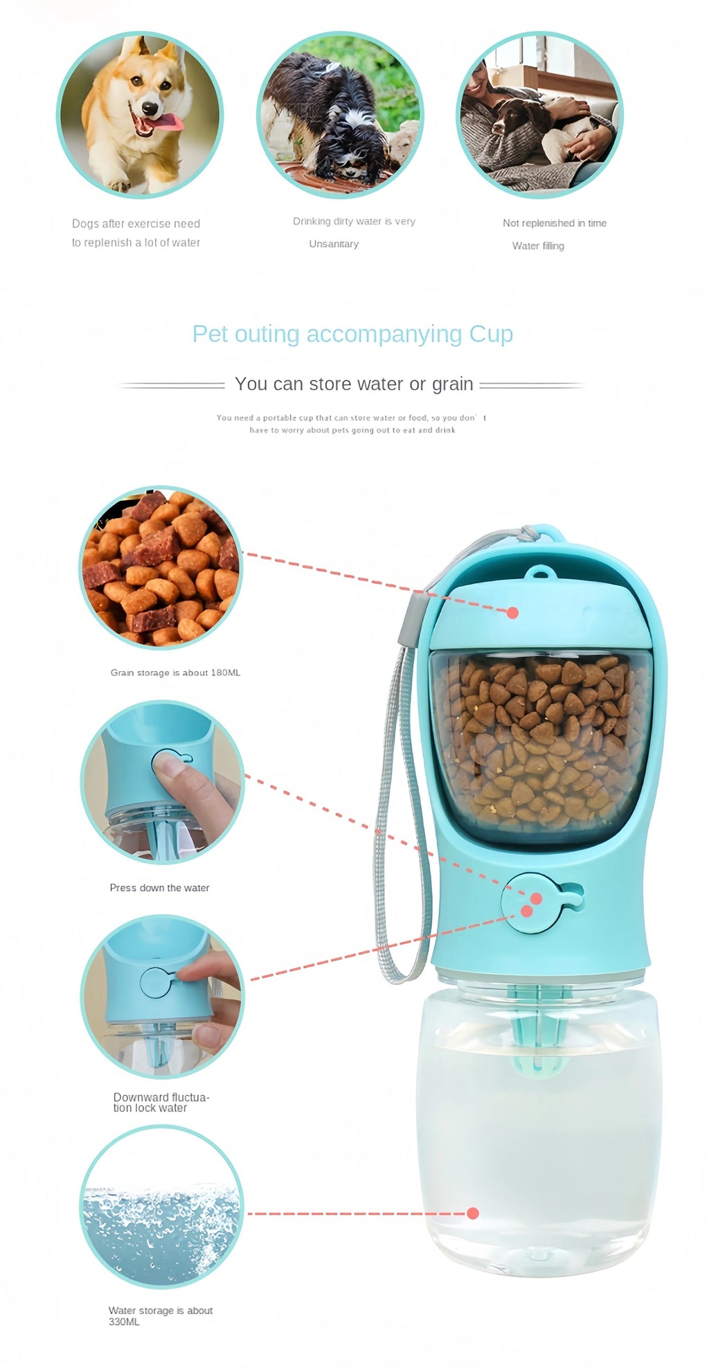 Portable Food-Grade Water Bottle