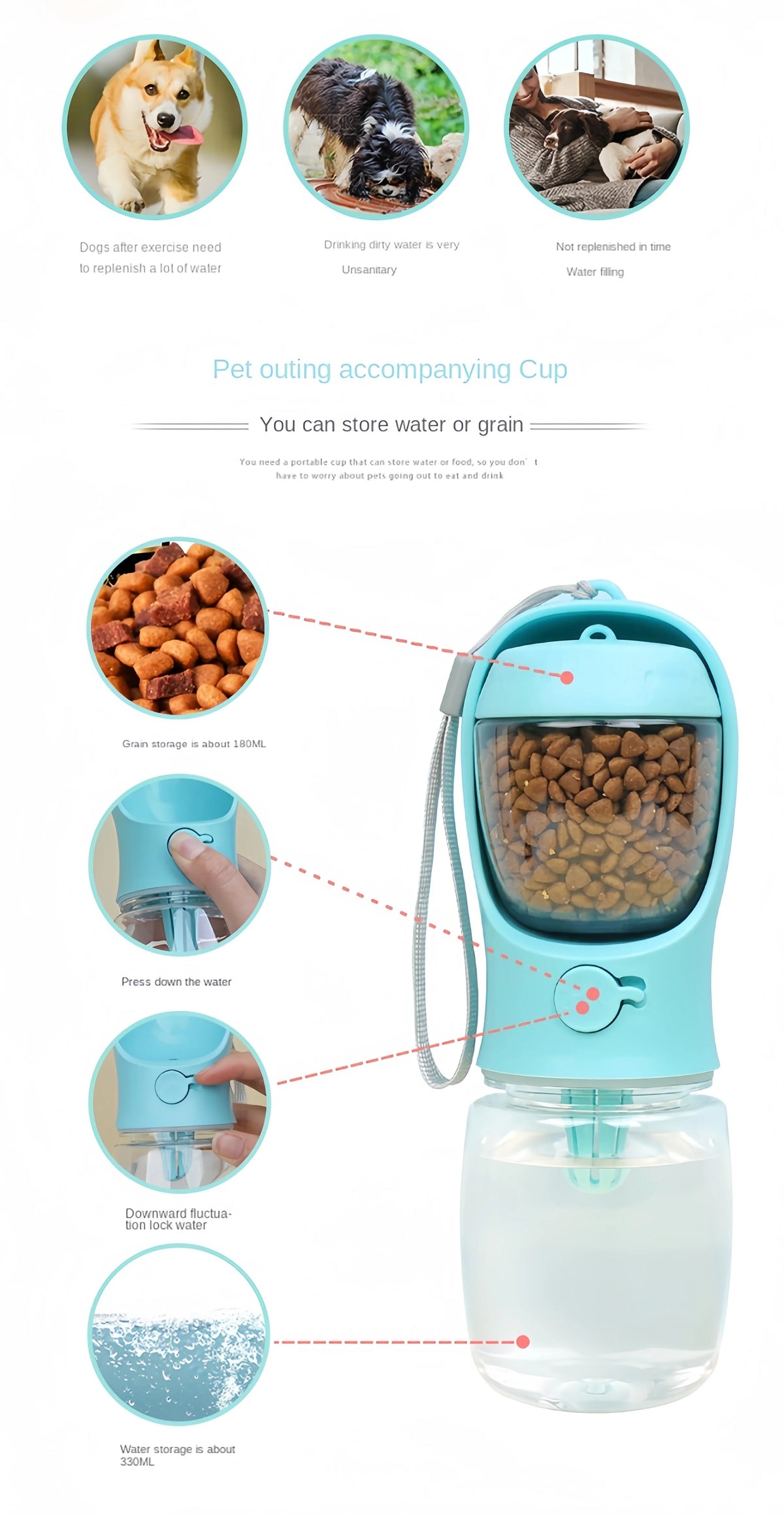 Portable Food-Grade Water Bottle