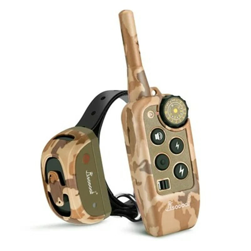 Rechargeable Waterproof Dog Training Collar 1000m Remote Control Anti Barking Shock Vibration Beep Pet Behavior Training Collar