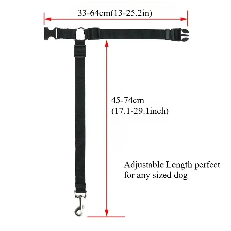2-in-1 Dog Car Safety Belt & Leash