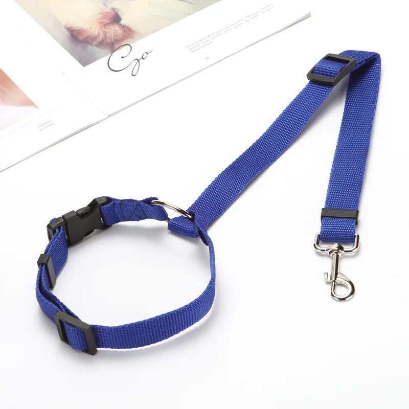 2-in-1 Dog Car Safety Belt & Leash